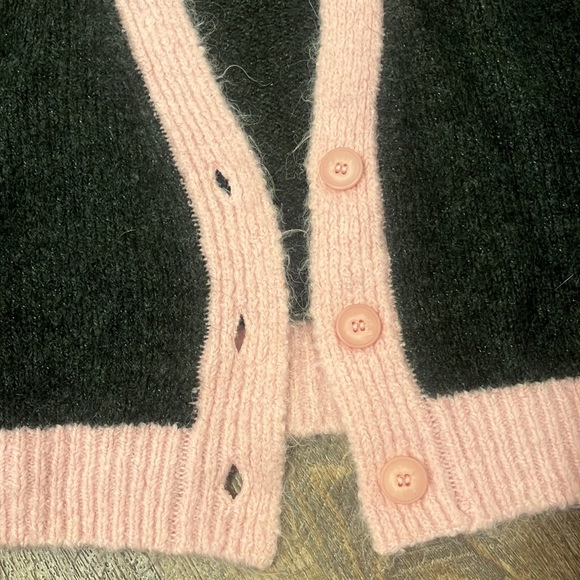 Zara Grey and Pink Wool Sweater - Picture 4 of 8